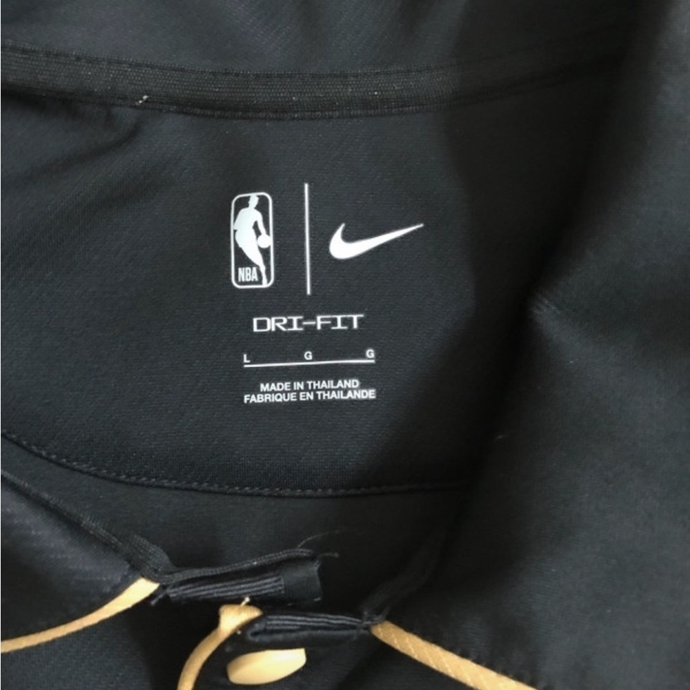 NWT Nike Toronto Raptors Button All Star 75 Year Black Gold men’s Sz l Large - Picture 2 of 12
